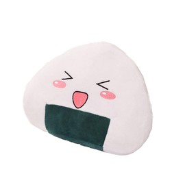 LIFKOME Stuffed Onigiri Pillow Plush Triangle Onigiri Sushi Throw Pillow Japanese Food Rice Ball Cushion Neck Pillow for Girls Birthday Sofa Couch Car Random Color 15.7in