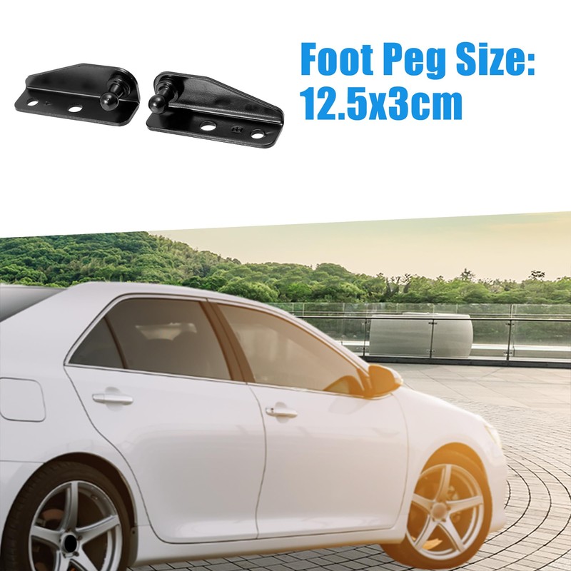 A ABSOPRO Car Auto Ball Studs Brackets 10mm Black 67x23x23mm
