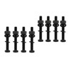 LBY 8 Sets 5/16-18×2-1/2'' Hex Head Screws Bolts(Fully Threaded), Nuts(Heavyd),