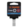 Truper D-1408-M, Dado de 6 puntas mm, 8 mm, cuadro