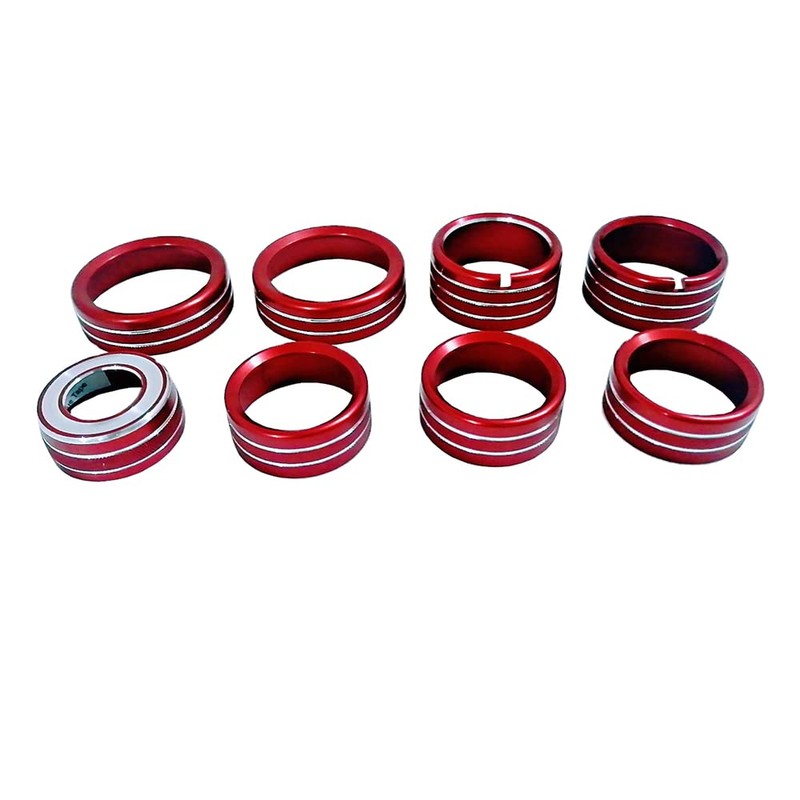 TOTMOX Center Console Knob Audio Air Conditioning Knob Trim Ring