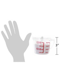 The Bridge Collection Glass Measuring Cup Ornament - Baking Themed Ornament Perfect for Cooking Enthusiasts and Bakers