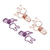 100Pcs Bunny Binder Clips Hollow Out Strong Clamping Sturdy Metal
