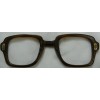 USGI FRONT SPECTACLE FRAME BROWN GLASSES 50 EYE 24 BRIDGE