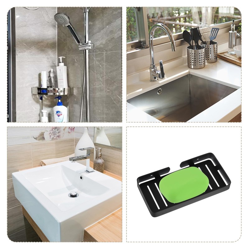 sourcing map Soap Dish Holder, 304 Stainless Steel Soap Bar,