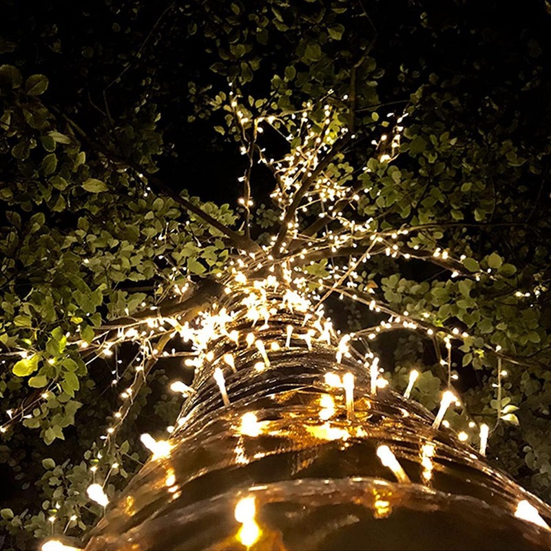 Gresonic gresonic100/200/300/400LED Fairy Lights,8 Modes Timer for Bedroom Plug in,Warm