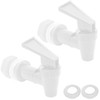 Hordion Plastic Spigot Replacement Cooler Faucet, 2 Sets Water Jug