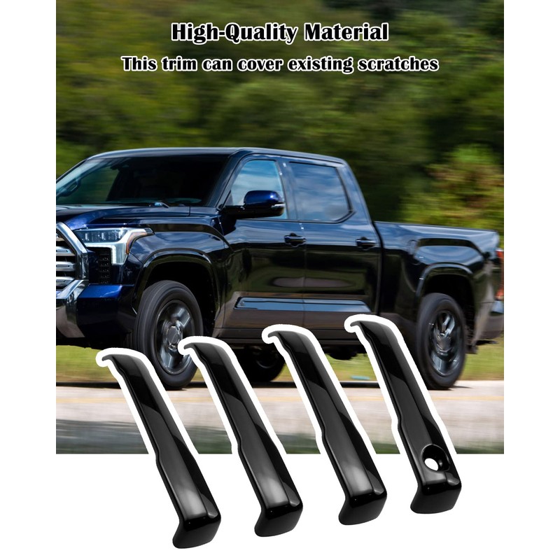 TIKSCIENCE Car Exterior Door Handle Trim Cover for Toyota Tundra