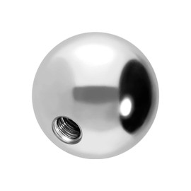 PIERCINGLINE Universal Screw Ball with Internal Thread Titanium Piercing Attachments Ball Replacement Choice of Colours and Sizes, Titanium