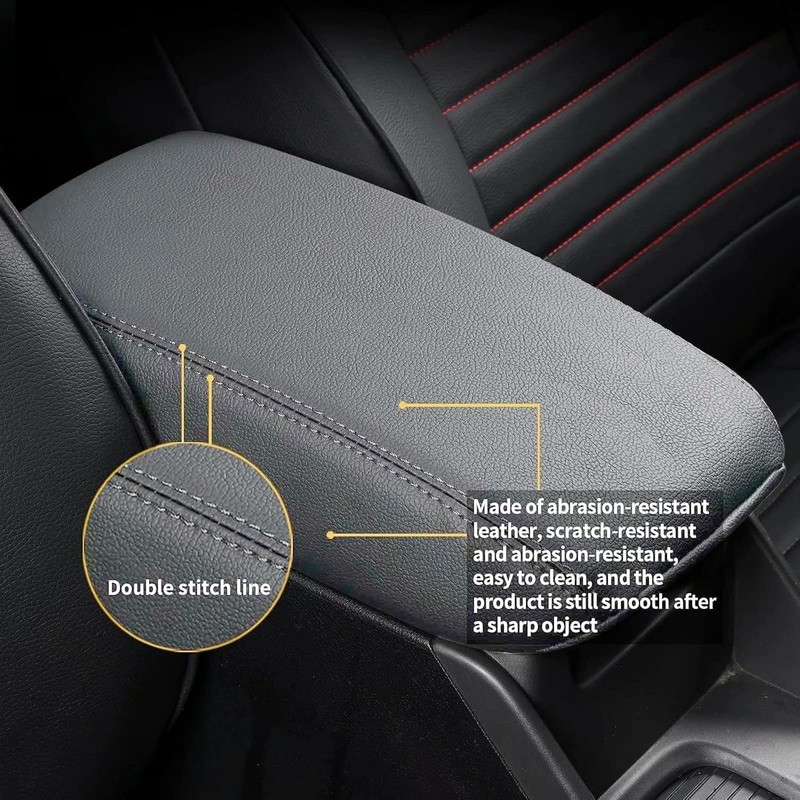 AOMSAZTO Light Gray Console Covers for 2013-2018 Subaru Forester Armrest