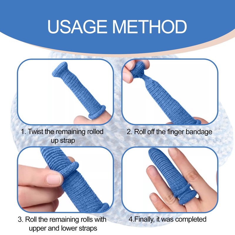Asheyya 50 Pcs Finger Bandages Tubular Set, Finger Bandage Stall