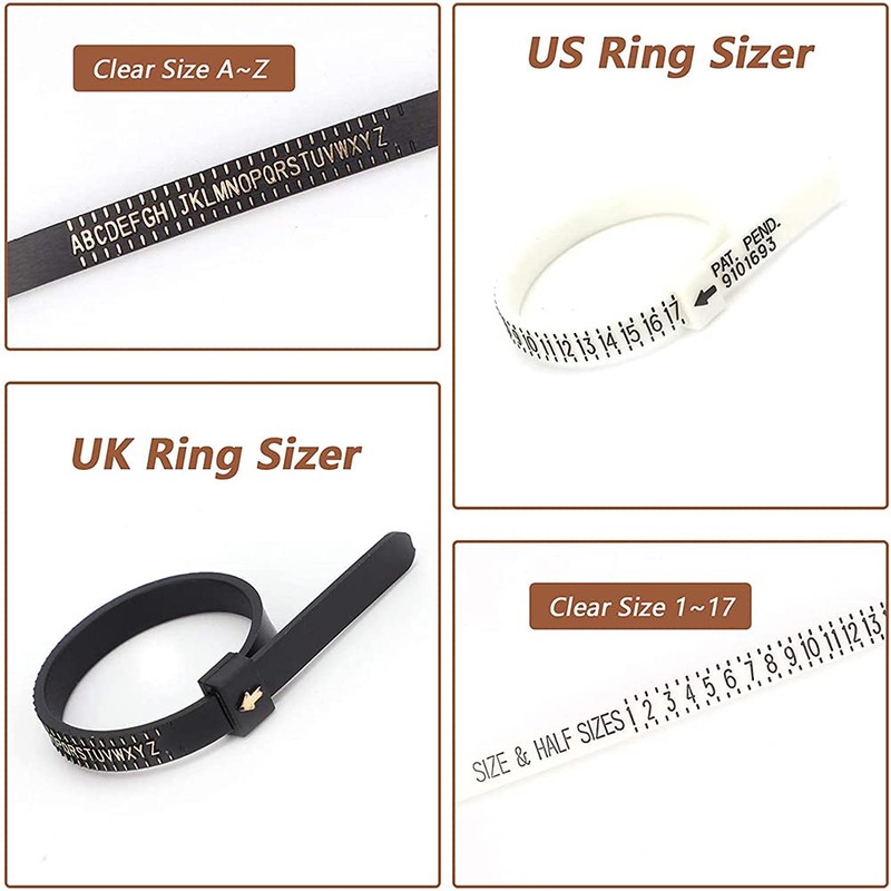 Ring Making Tools UK Ring Sizer Gauge with Ring Mandrel
