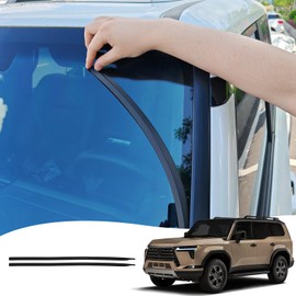 Front Glass Sealing Tape for 2024 2025 Lexus GX550 GX550H soundproofing Noise Reduction Exterior Gap Strips Grille Blocking Foreign Objects Upgrades Decoration Tuning Supplies Accessories