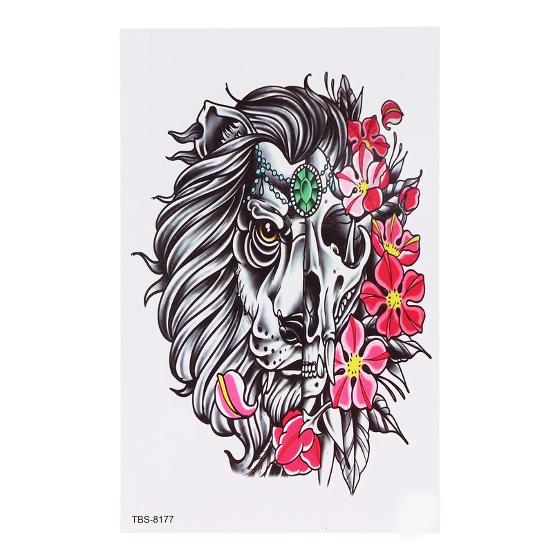 8 Sheets Full Sleeve Temporary Tattoos Stickers Watrproof 8 Sheets