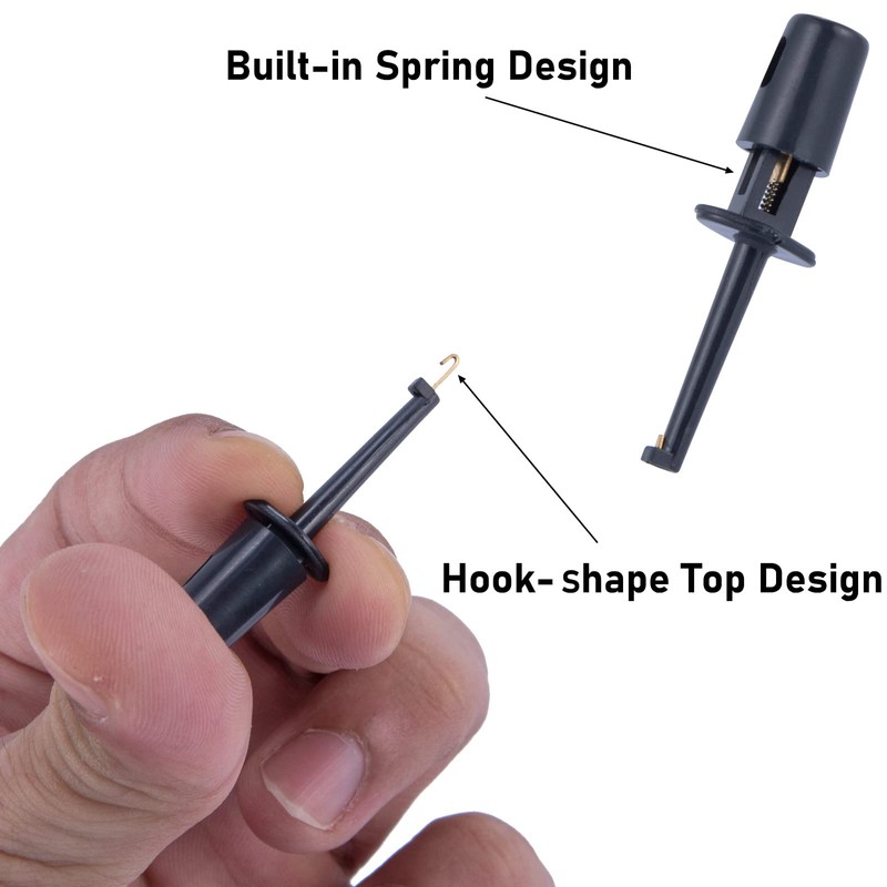 Alwonder Hackle Pliers for Fly Tying 10PCS, 8 Fly Hook