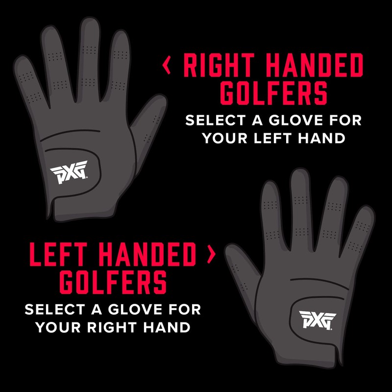 PXG Men's LH Players Glove Left Hand Short Fingertip G4-652011019LHXLC-BLK