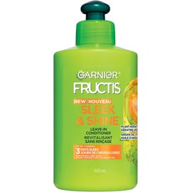 Garnier Fructis Sleek & Shine, Intensely Smooth Leave-in Conditioning Cream, 300 mL