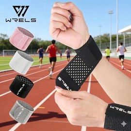 Muñequeras Deportivas Transpirables de Compresión Ajustable Ortopédica para Gym y Fitness, Par de Soportes Elásticos de Muñeca para Levantamiento de P