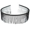 Hero Headband with Comb Black 35mm Wide Metal A48