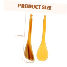 KOMBIUDA 2pcs Natural Horn Scraping Stick Massage Tool for Face Neck Smooth Texture