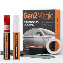 Gen2Magic Supersonic Red Tricoat Touch Up Paint Pen Kit for Toyota [Clear Coat Included], 3U5 Color Match for Scratches, Rock Chips, Bumper Dings, Easy Scratch Repair & Rust Remover for Toyota Owners