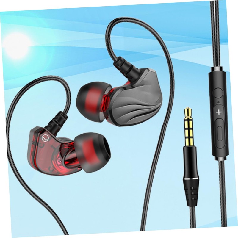 TEHAUX Ear Wired Earphone with Subwoofer Bass Earbud Headset for