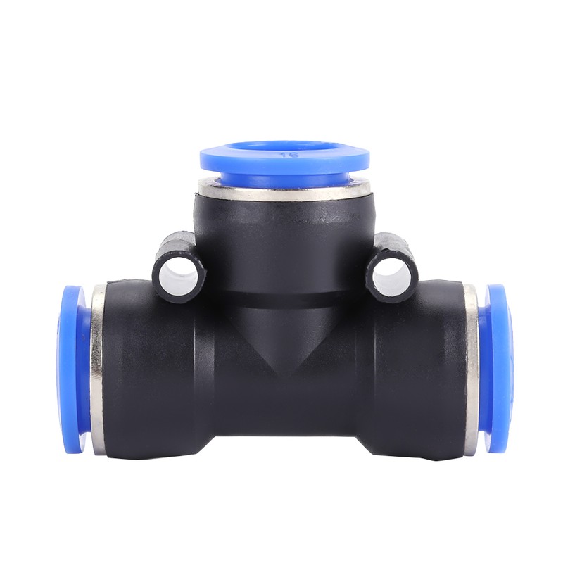 35Pcs OD 4/6/8/10/12/14/16mm Air Hose Pneumatic 3 Way Tee Union