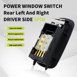 HiSport - Interruptor de ventana trasera - Compatible con Toyota Tacoma 2005-2012 - Reemplazar 84810AA010B2 901-354