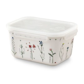 Zen Korea Meadowflower Rectangular (Large/H) 10 Airtight Container 1(2)p / 젠한국 메도우플라워 직사각(대/H) 10 밀폐용기 1(2)p