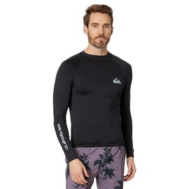 Quiksilver Men's Standard Everyday UPF50 Long Sleeve Rashguard, Black