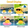 Wonuu Rubber Duck Car Ornaments Duck Car Dashboard Decorations with