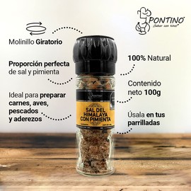 Pontino Sal Del Himalaya y Pimienta, 100 g