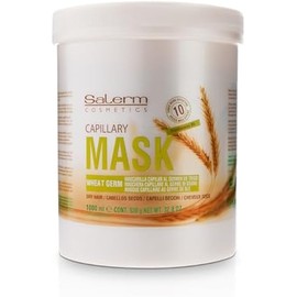 SALERM - Nourishing Hair Mask - 1000 ml - with Wheat Germ - for Dry and Damaged Hair - Deep Hair Hydration - Shine and Brightness - Hair Strengthening