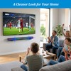 PlusAcc Soundbar Wall Mount, Universal Adjustable Bracket Holder, Black