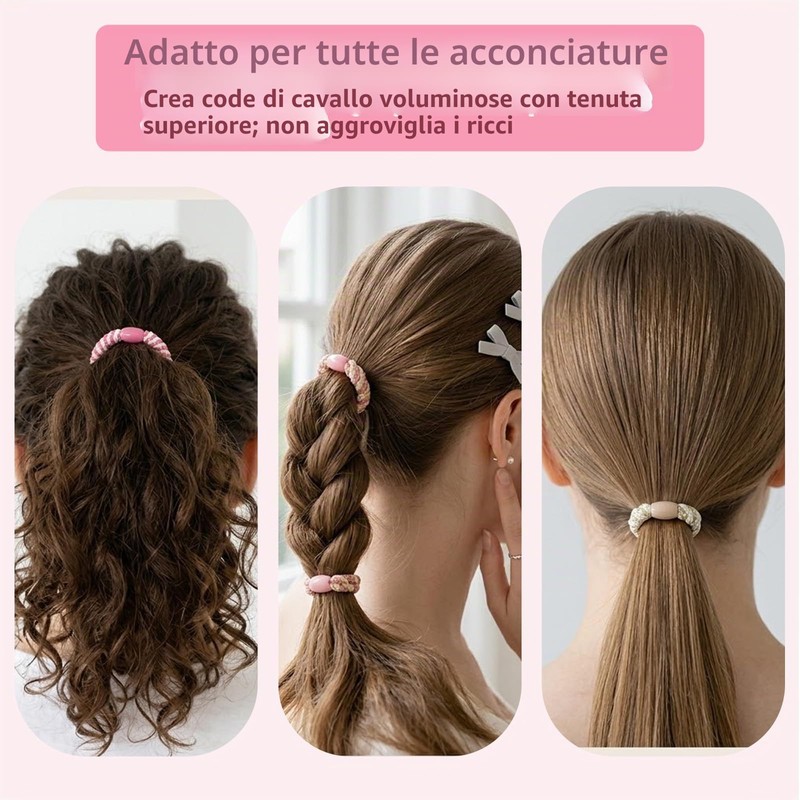 Carehabi Elastici Capelli Donna 15 Pezzi Elastici per Capelli Bambina
