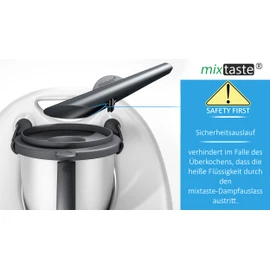 mixtaste® Steam Diverter Compatible with Thermomix TM5, TM6, TM Friend, with Protected Overflow Protection, Steam Steering Attachment, Accessories, Fireplace, Furniture Protection, Extractor Hood