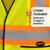 Pioneer Tear-Away Traffic High Visibility Safety Vest - Breathable Mesh
