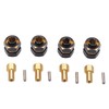 4PCS 4mm Widen Brass Wheel Hex Extended Adapter for Axial