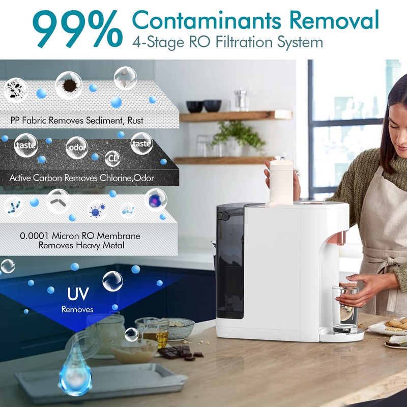 OEMIRY Countertop Reverse Osmosis Water Filter Replacement for OM-ROF01 /