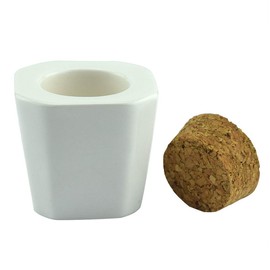 2pcs Black and White Porcelain Nail Art Acrylic Dappen Dish Liquid Powder Container Case Bottle Holder Nail Beauty Acceesories