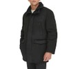 Dockers Men's Faux Shearling Walking Coat, Black