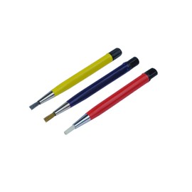 Proops Set x 3 Brass, Steel & Fiberglass Scratch Brush Pens. (M0098) Free UK Postage