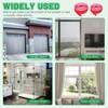 Huakaile T-Shaped Clear Door Draft Stopper Blocker, 9.8 Ft x