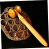 Mikinona 4pcs Wooden Massage Roller Practical Beauty Nose Massage Wheel