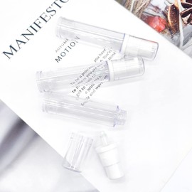 3pcs Empty Airless Pump Bottle Refillable Clear Travel Lotion Pump Containers Vacuum Cosmetic Container Vacuum Press Pump Bottles for DIY Foundation, Gel, Essence, Lotion, Moisturiser (10Ml)