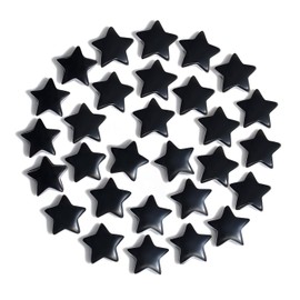QINJIEJIE 20 Piece Star Crystal Set Obsidian Gemstones Stars Healing Stones Natural Stones Healing Crystals Lucky Stones Crystals Stone for Meditation and Decorations