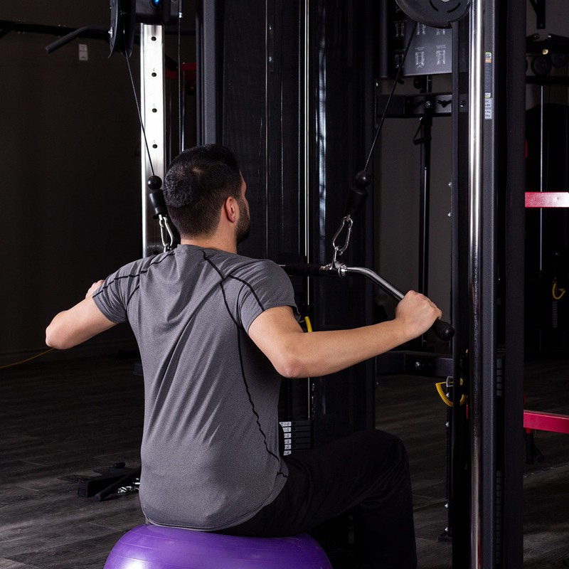 AmStaff Fitness 48" Straight Ez Curl Lat Pull Down Bar