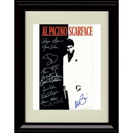 Scarface Autograph Promo Print - Al Pacino - Framed 8x10