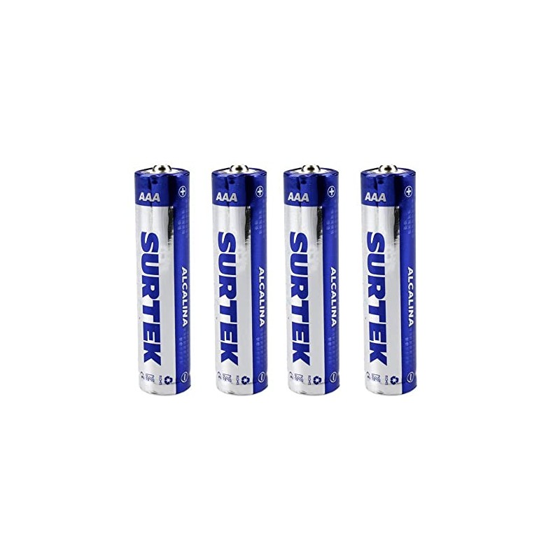 Surtek Pilas Alcalinas AAA Blíster con 4 Piezas