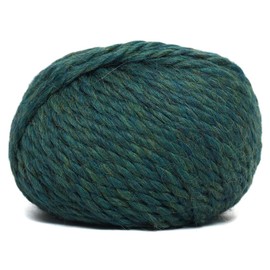 100% Baby Alpaca Yarn Wool Bulky Weight - Heavenly Soft and Perfect for Knitting and Crocheting (Heather Blue Green, Bulky - 3 Skeins)